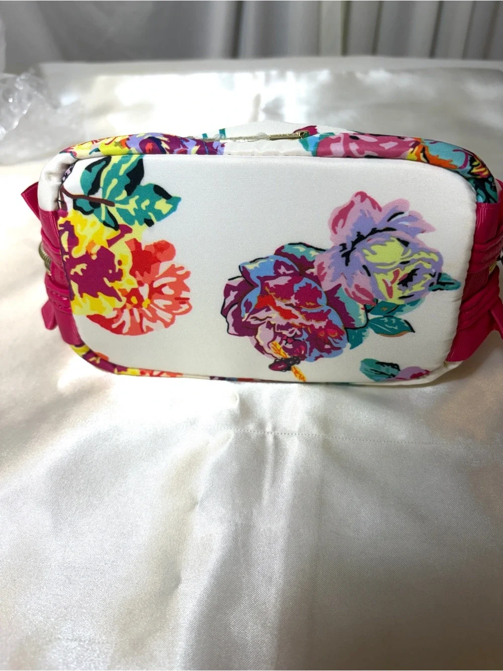 Betsey Johnson Cosmetic Bag With Vibrant Floral Print